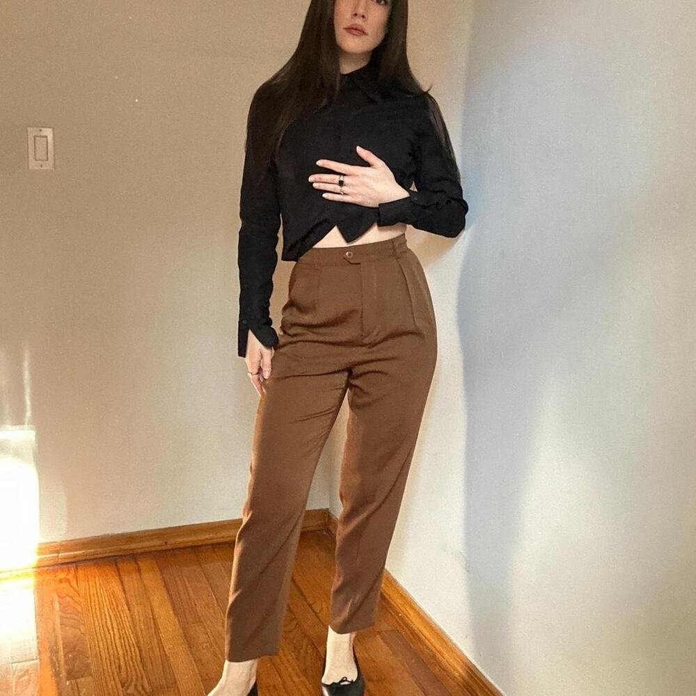 Vintage Escada by Margaretha Ley Chocolate Wool Trousers